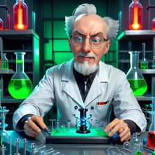 Lorne as a Mad Scientist