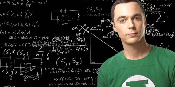 Sheldon Cooper doing math
